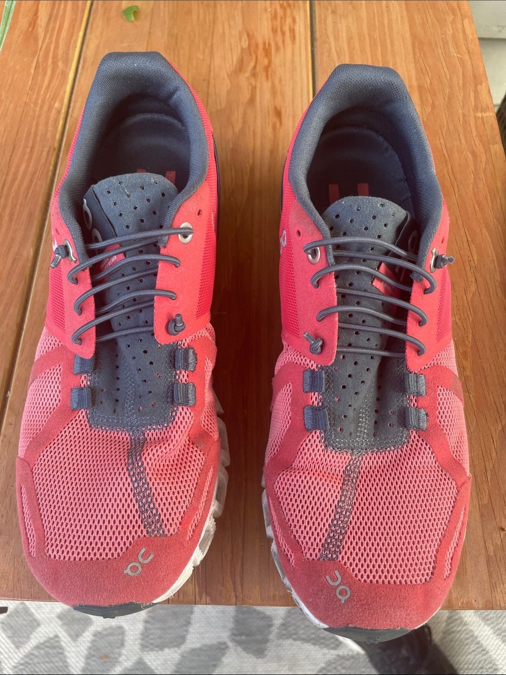 On Running Red and Black Women's Sneakers